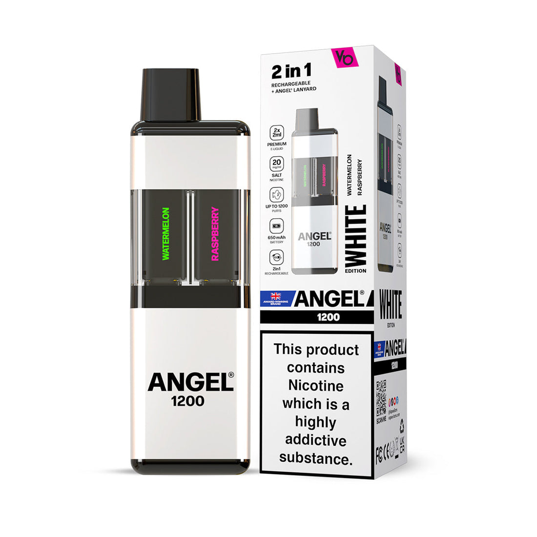 Angel® 1200 2 in 1 Prefilled Vape Kit Germany (20mg)