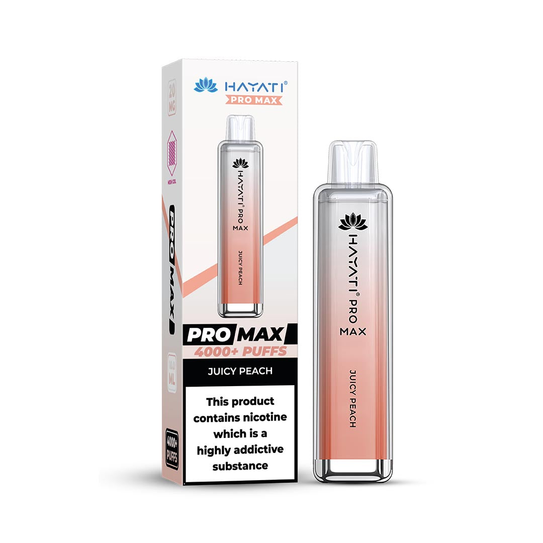 Hayati® Pro Max Disposable 4000+ Vape Kit Puffs (50mg)