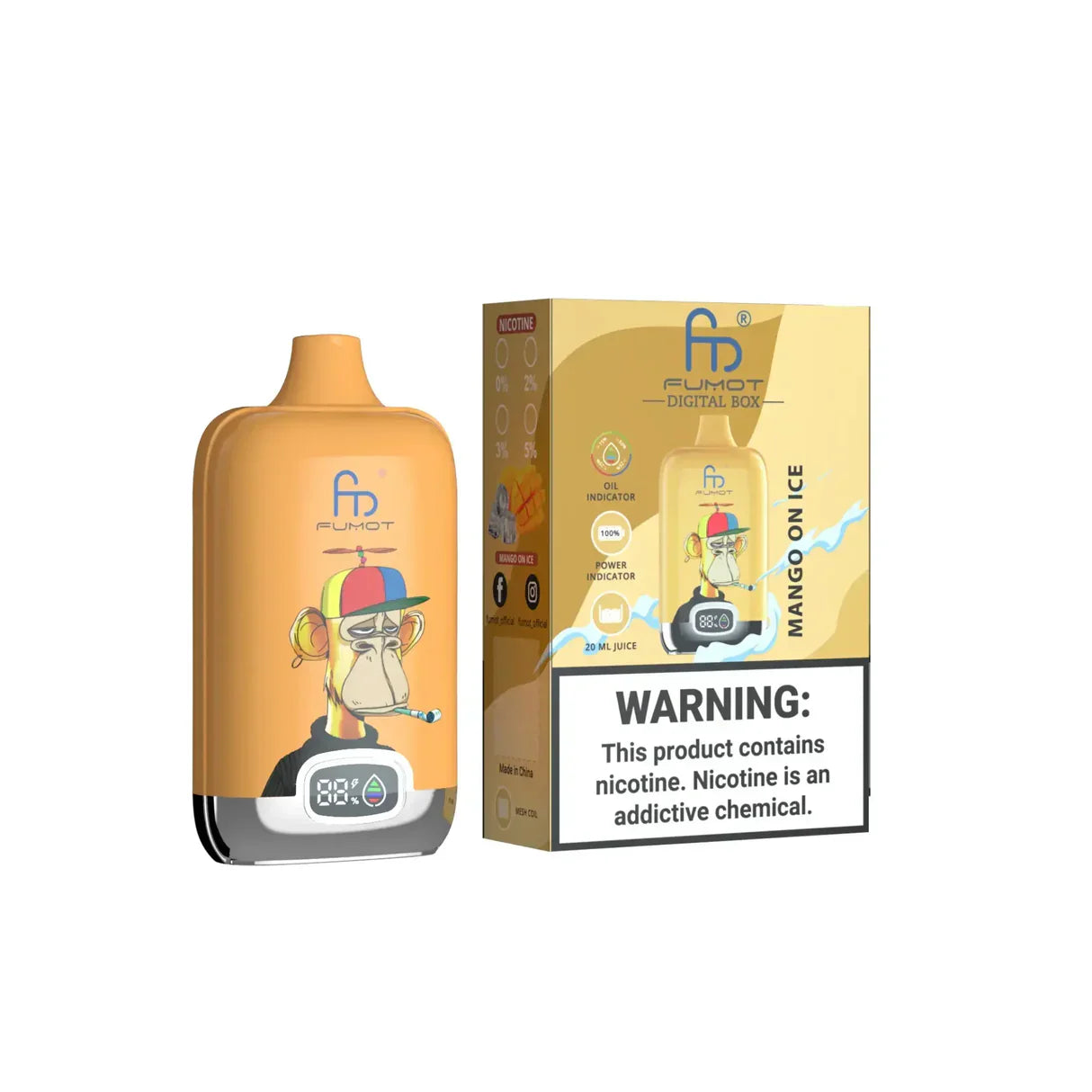 Fumot® RandM 12000 Digital Box Vape (20mg)