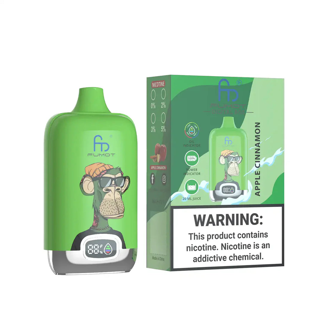 Fumot® RandM 12000 Digital Box Vape (20mg)