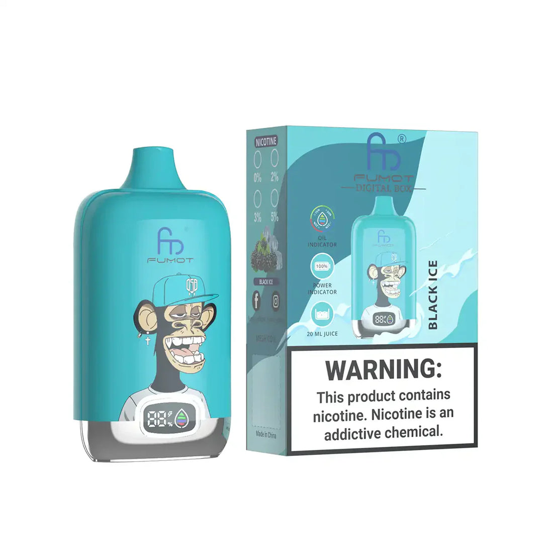 Fumot® RandM 12000 Digital Box Vape (20mg)