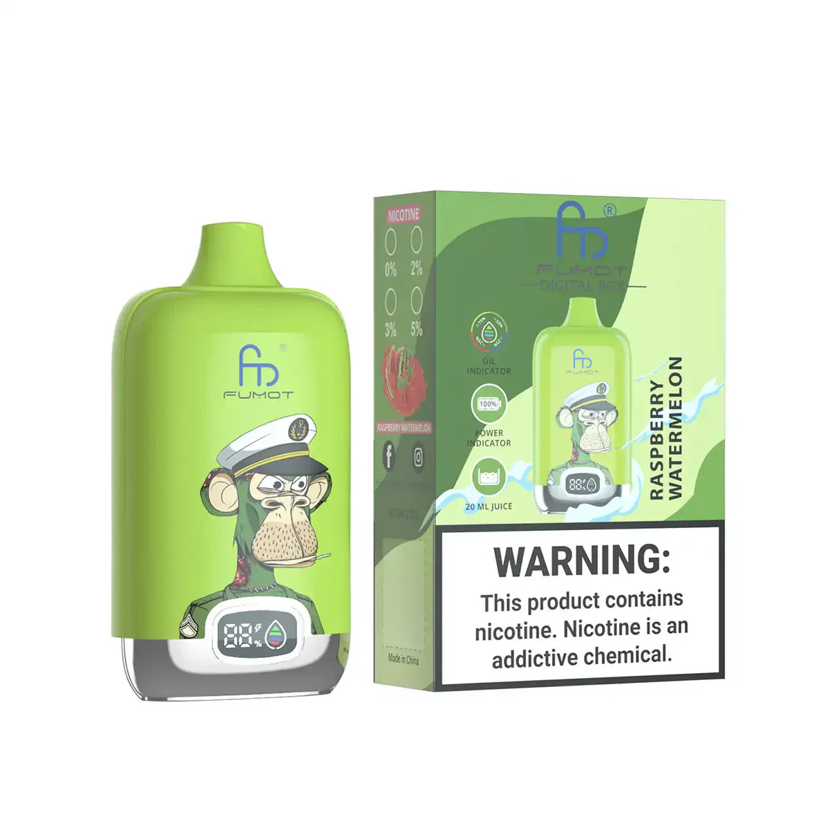 Fumot® RandM 12000 Digital Box Vape (20mg)