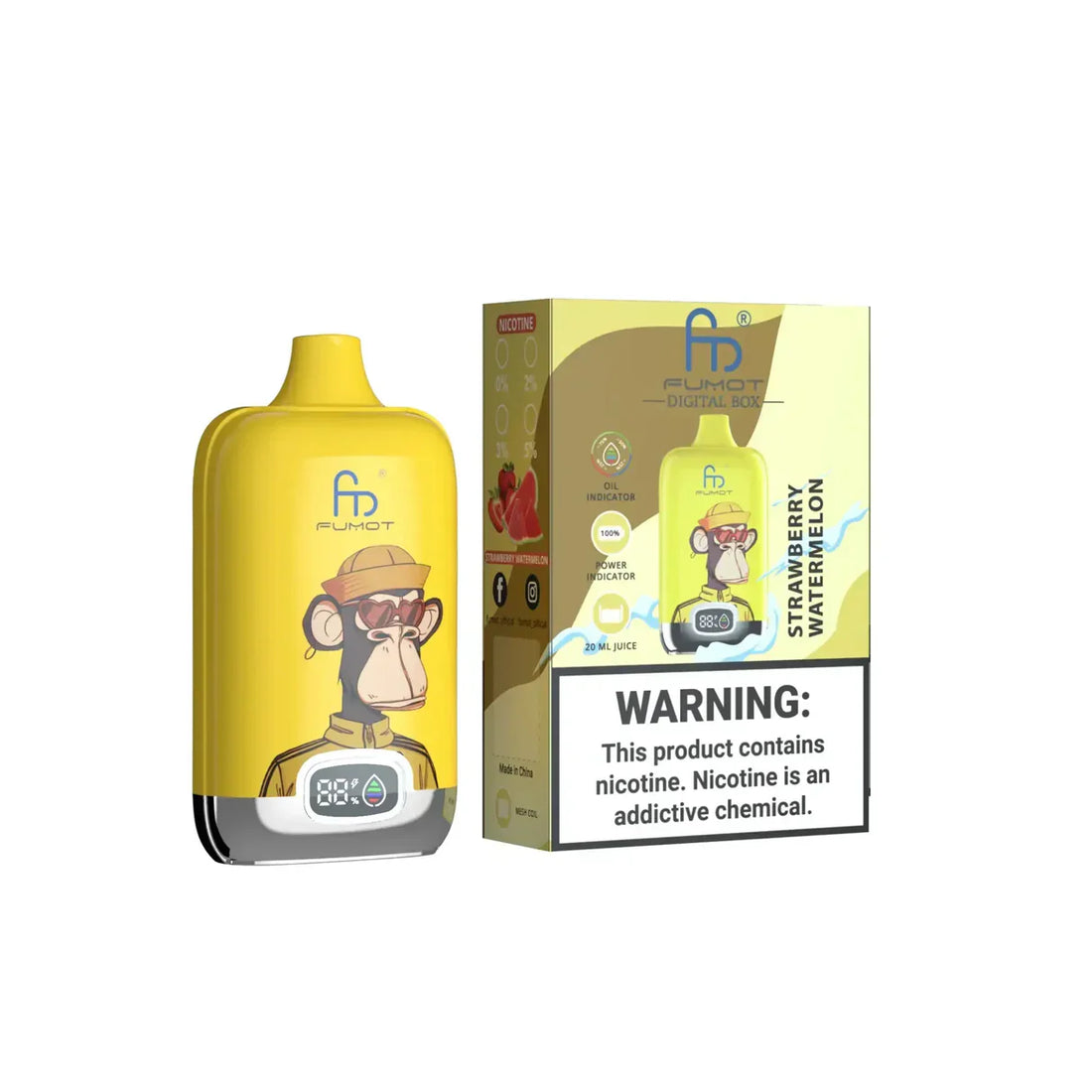 Fumot® RandM 12000 Digital Box Vape (20mg)